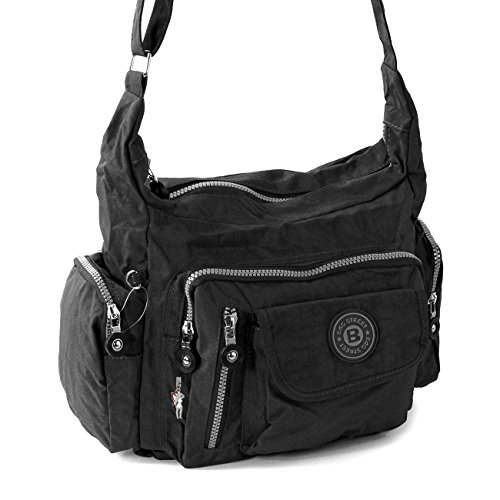 Bag Street Umhängetasche Bodybag Nylon (schwarz)