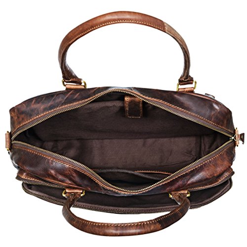 STILORD 'Amilia' Business-Umhängetasche Aus Echtem Rindsleder - Vintage Look Mit Laptopfach Für 13,3 Zoll