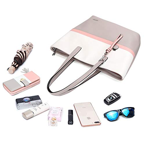 Pomelo Best Damen Handtasche Mehrfarbig gestreift Umhängetasche Tote