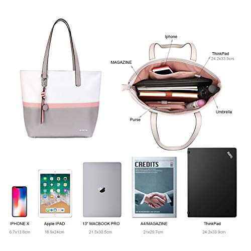 Pomelo Best Damen Handtasche Mehrfarbig gestreift Umhängetasche Tote