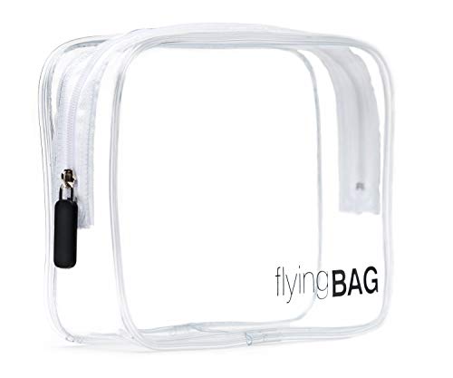 premaros flyingBAG Transparenter Kulturbeutel, Kosmetiktasche für Koffer im Handgepäck, Kulturtasche zum Transport von Flüssigkeiten im Handgepäck