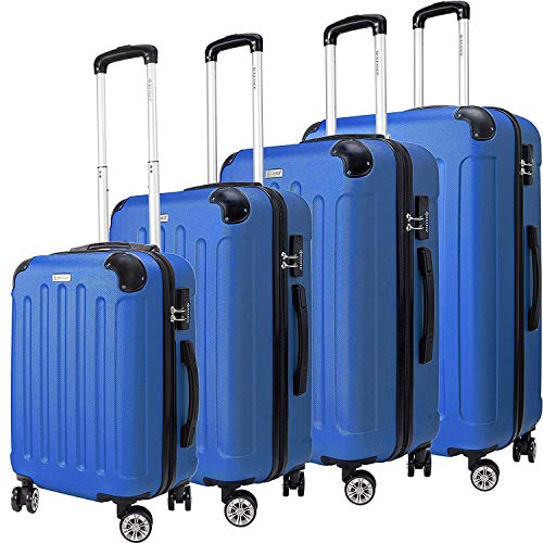 Blade Hartschalen-Koffer Set 2-teilig - Polypropylen Rollkoffer Mit Schloss In Weiß