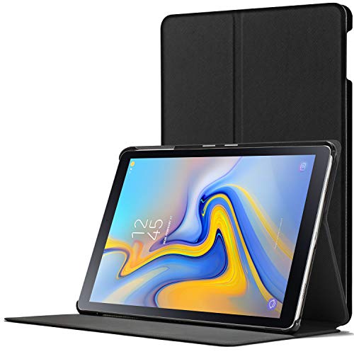 Forefront Cases Smart Hülle kompatibel für Samsung Galaxy Tab A 10.5 | Magnetische Schutzülle Ständer Galaxy Tab A 10.5 Zoll Tablet-PC SM-T590/T595 | Auto Schlaf Wach Dünn Leicht | Schwarz