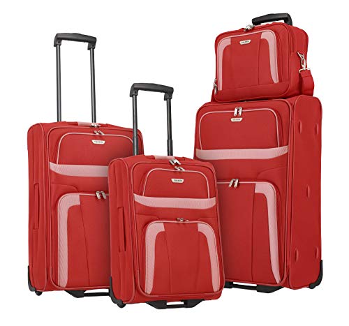 Travelite Handgepäck, 2 Rad oder 4 Rad großer und mittlerer Trolley-Koffer Orlando in schwarz, rot, blau und anthrazit