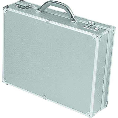 Alumaxx Attachékoffer OCTAN, Aktenkoffer aus Aluminium, Geschäftskoffer Silber, Alu Business Koffer