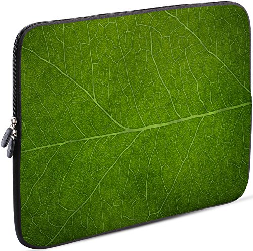 Sidorenko Laptop Tasche für 15-15,6 Zoll | Universal Notebooktasche Schutzhülle | Laptoptasche aus Neopren, PC Computer Hülle Sleeve Case Etui, Grün
