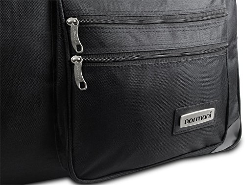 Normani XXL Reisetasche 150 Liter Schwarz - Mit Rollen & Trolleygriff, Wasserabweisend