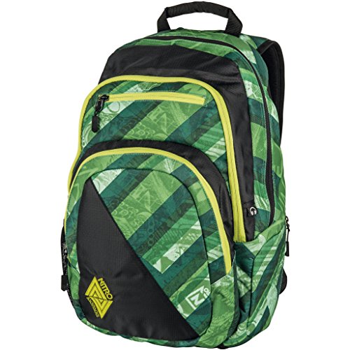 Nitro Stash Rucksack, Schulrucksack, Schoolbag, Daypack,  Wicked Green, 49 x 32 x 22 cm, 29 L,