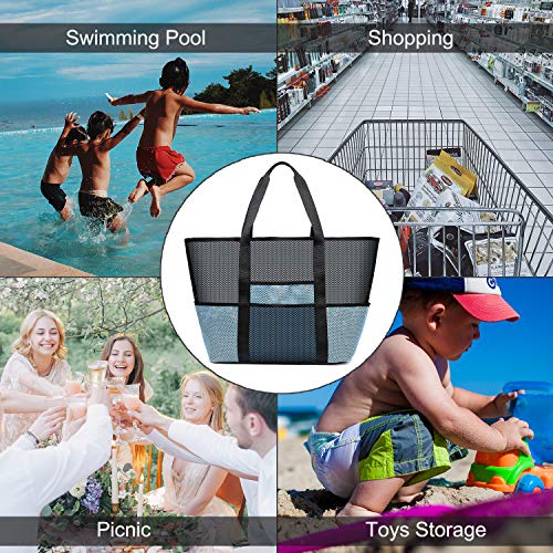 MIYO Netz Strandtasche - Extra Groß Für Picknick & Lebensmittel