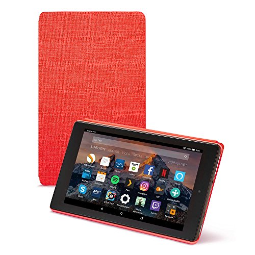 Amazon Fire HD 8-Hülle (8-Zoll-Tablet, 7. und 8. Generation – 2017 und 2018), Rot