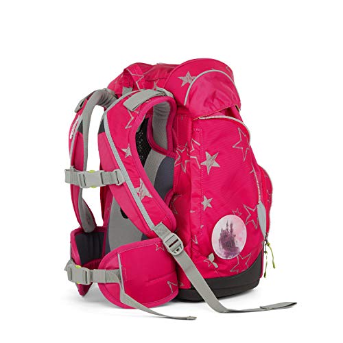 Ergobag Pack CinBärella – Pink, ergonomischer Schulrucksack, Set 6-teilig, 20 Liter, 1.100 g, Pink